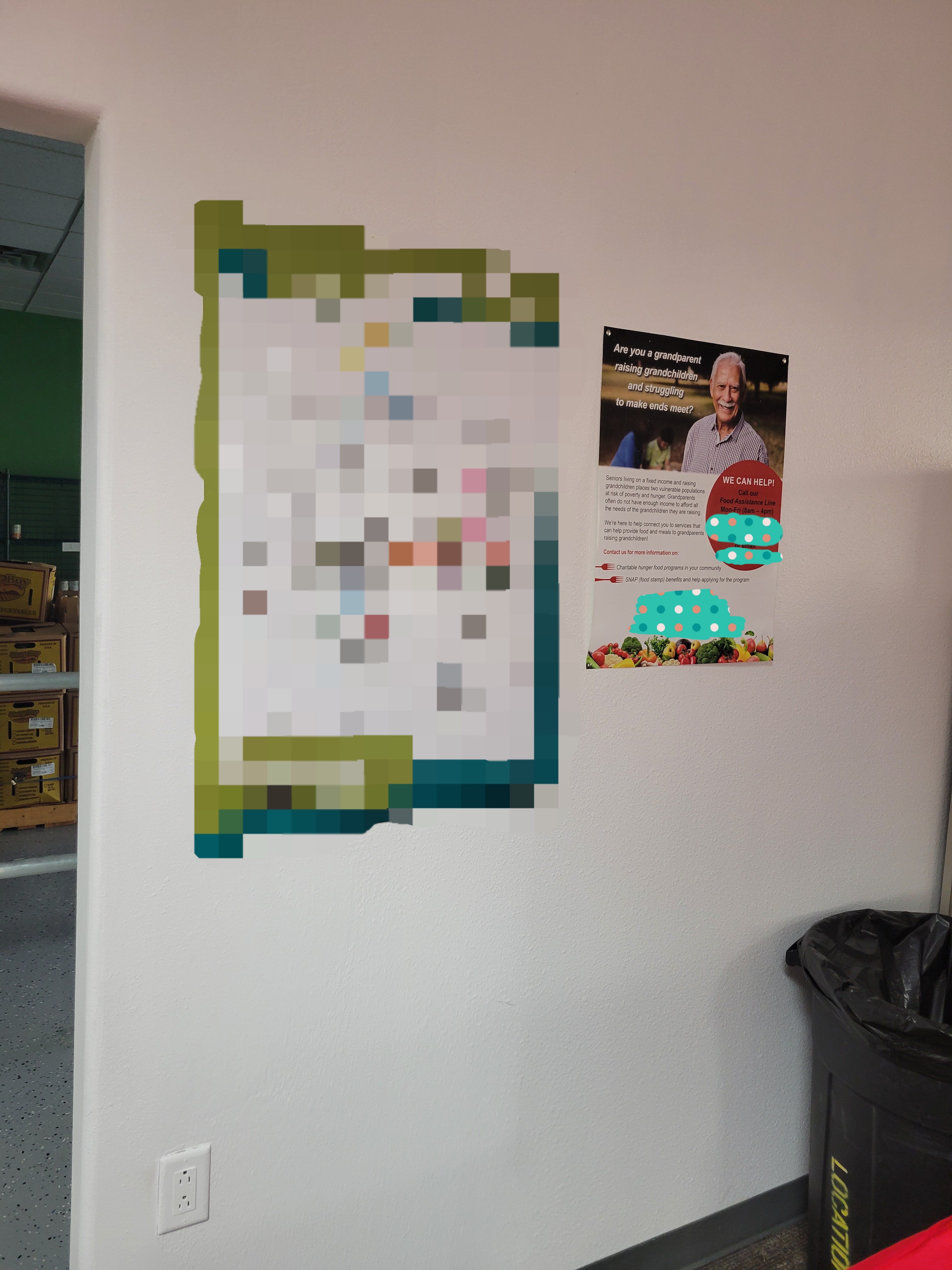 Information poster for grandparents raising grandchildrens and how they can connect them to resources..